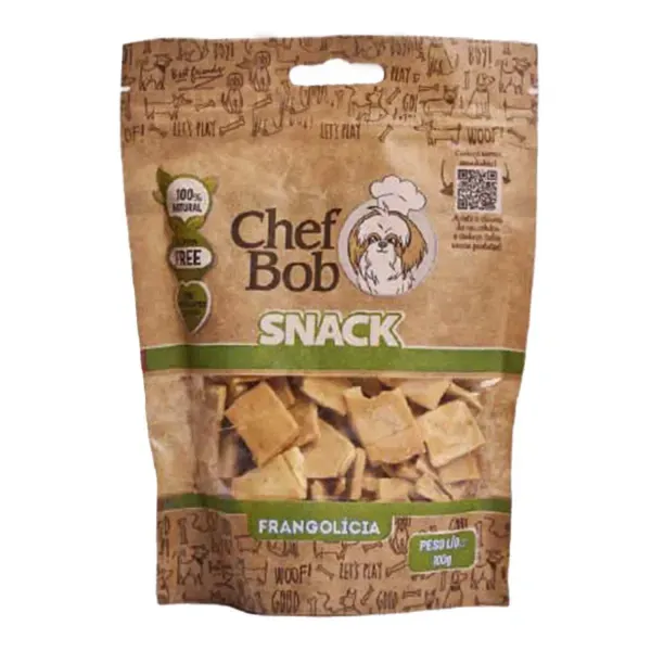Petisco Snack Chef Bob para Cães Frangolícia 100 g